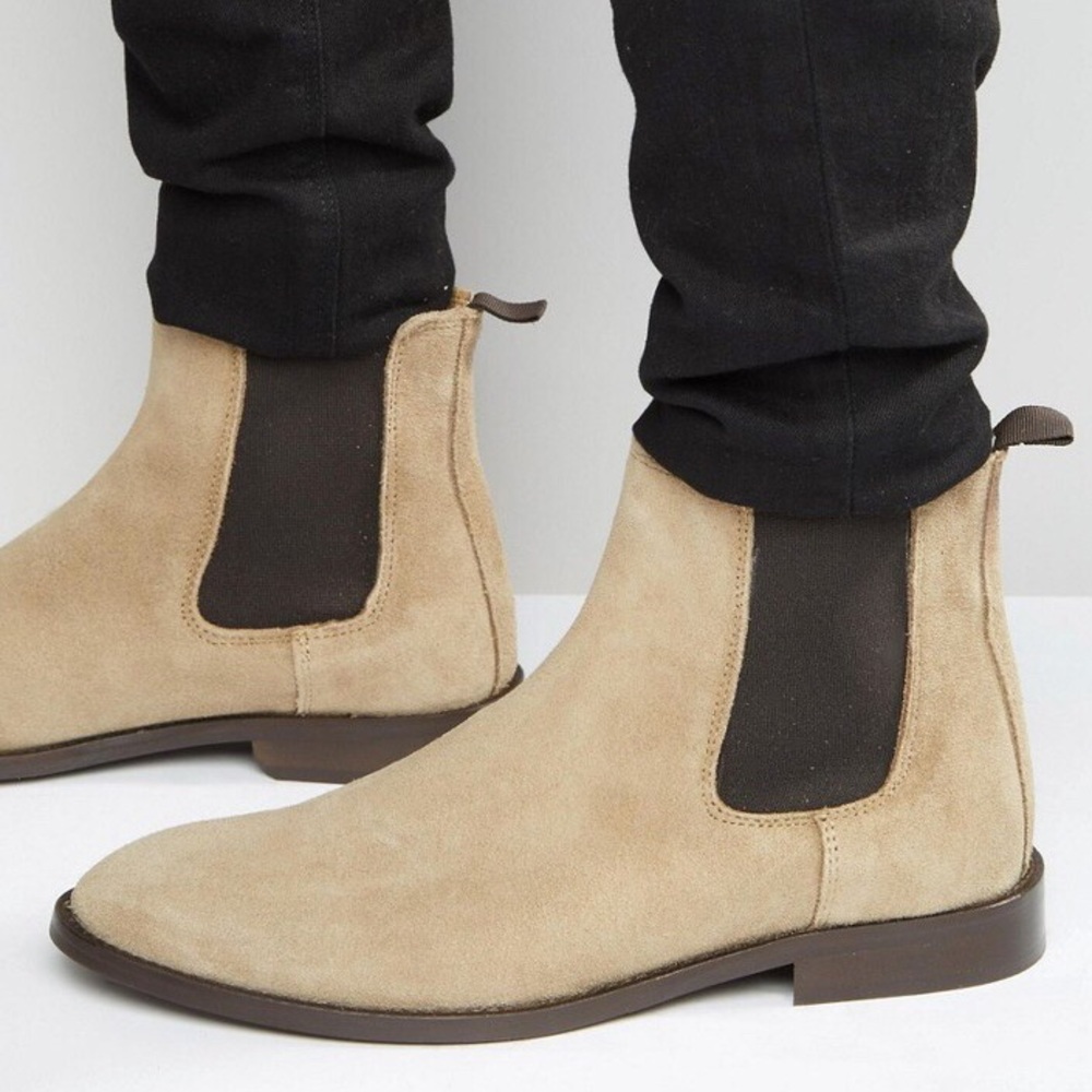 ASOS Tan Suede Chelsea Boots Men’s 7